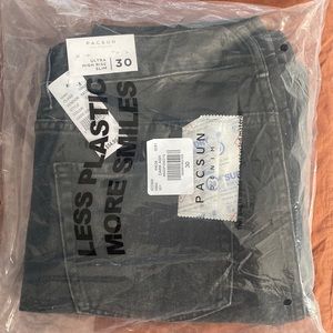 PacSun Black Ultra High Waisted Slim Fit Jeans (sold out; brand new)